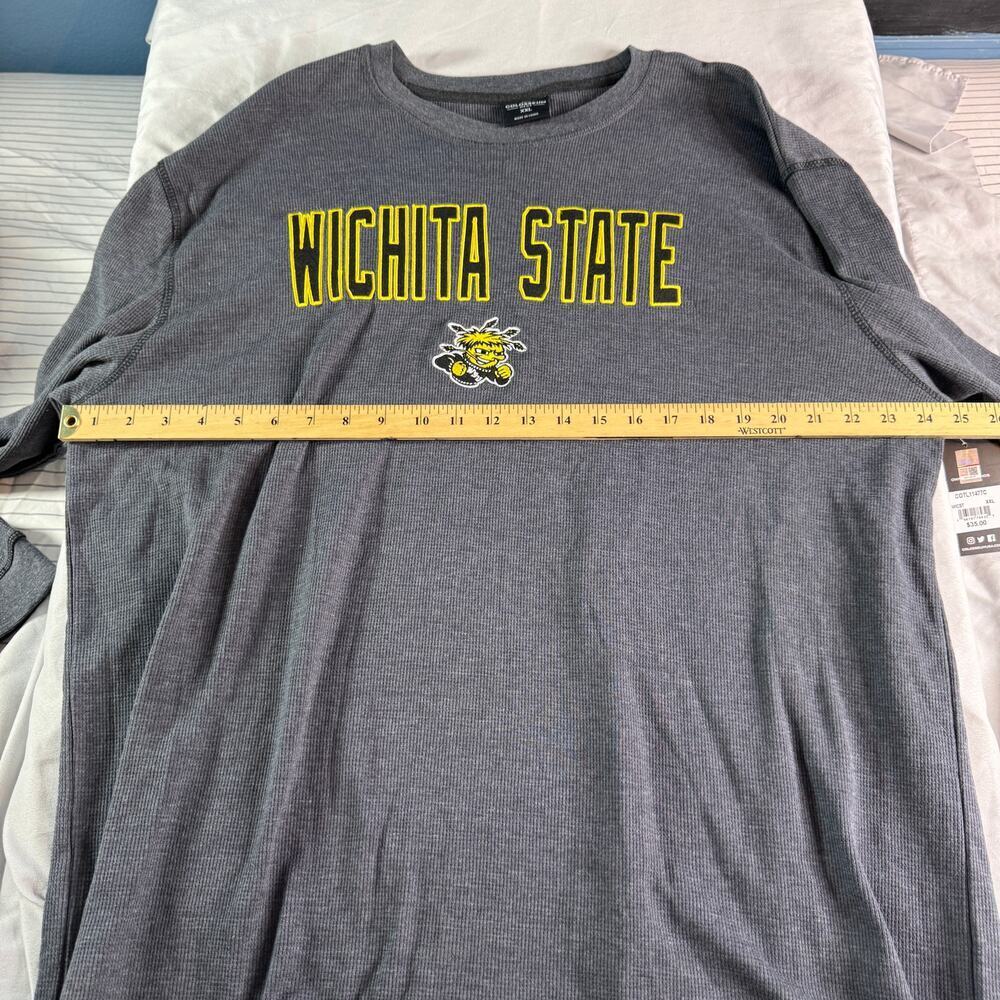 Wichita State Shockers Shirt Mens XXL Long Sleeve Gray Colosseum NWT NCAA - Picture 8 of 9